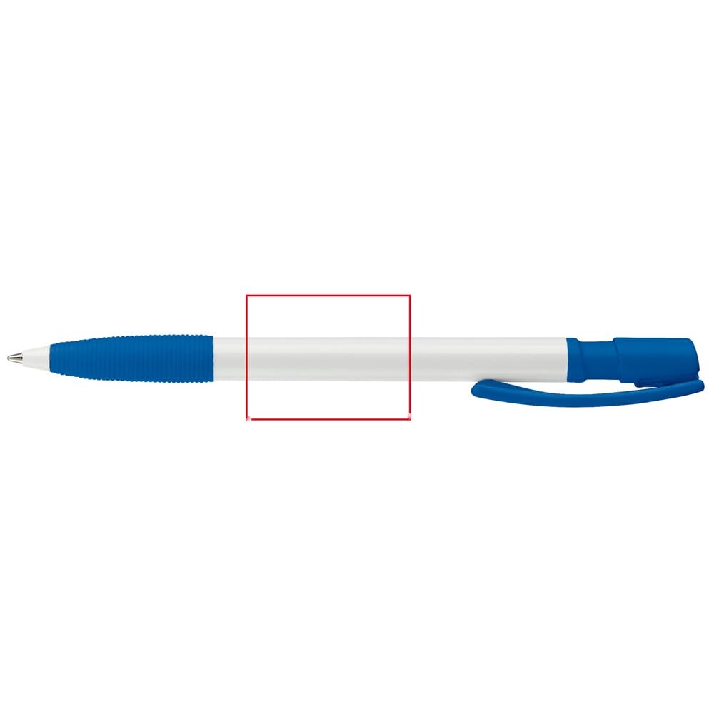 Balpen Nash grip hardcolour — drukvlak 270 graden van de clip