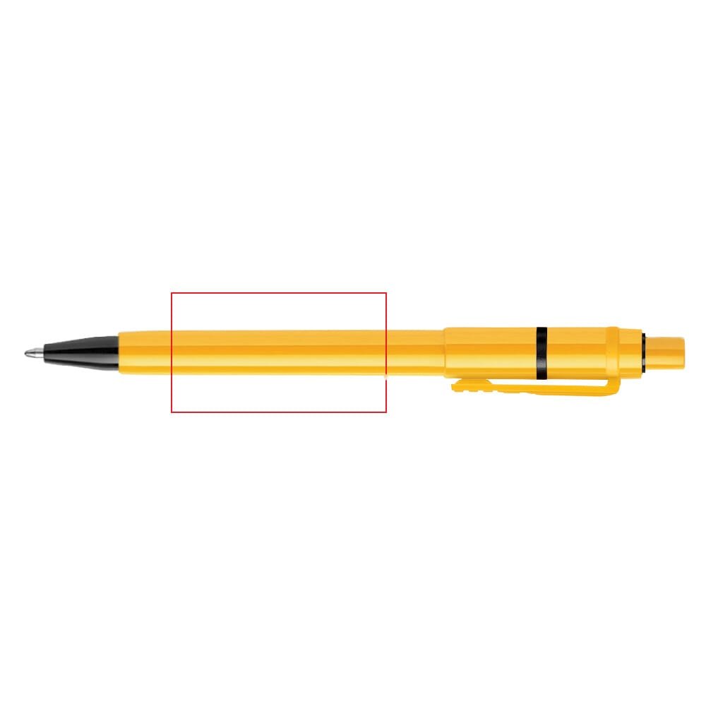 Balpen Baron Extra hardcolour — drukvlak 270 graden van de clip