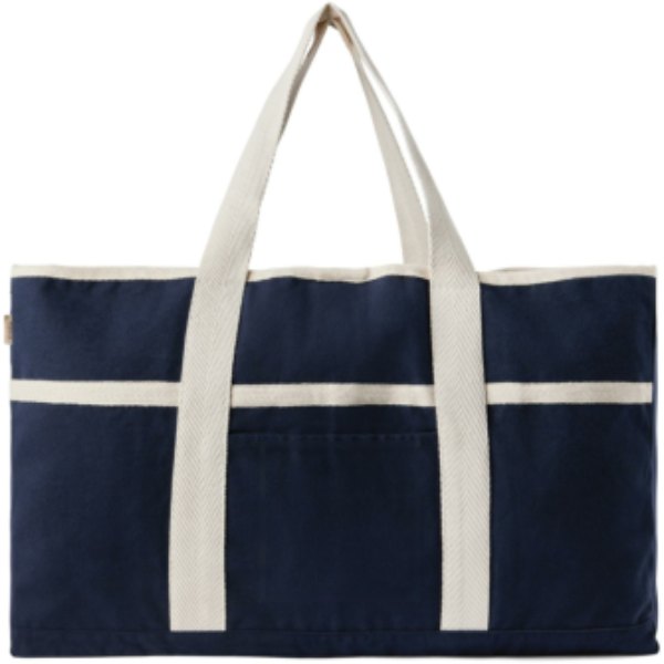 VINGA Volonne AWARE™ recycled canvas strandtas — drukvlak zak