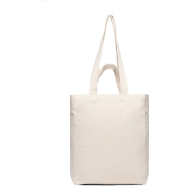 VINGA Hilo AWARE™ gerecycled canvas tas met ritssluiting — drukvlak artikel achterzijde