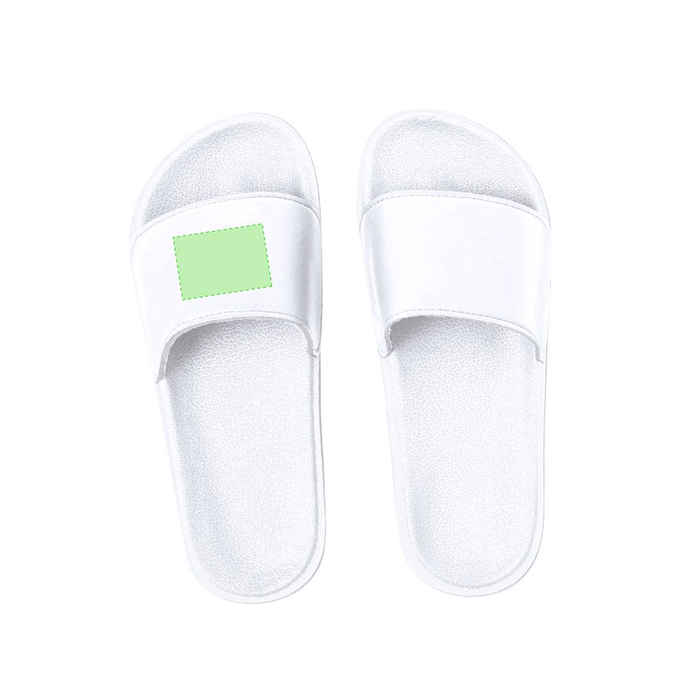 Flip Flops Kanger — drukvlak op de linkerslipper