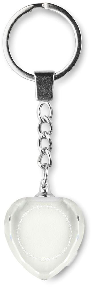 HEARTWARD - Glazen hart award hanger — drukvlak zijde 1