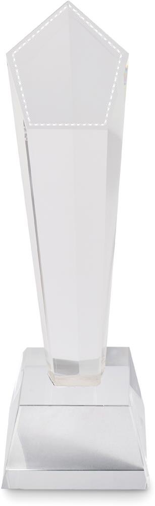 DIAWARD - Kristallen award geschenkdoos — drukvlak bovenzijde