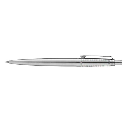 Parker Jotter vulpotlood met gum (zwarte inkt) — drukvlak dop