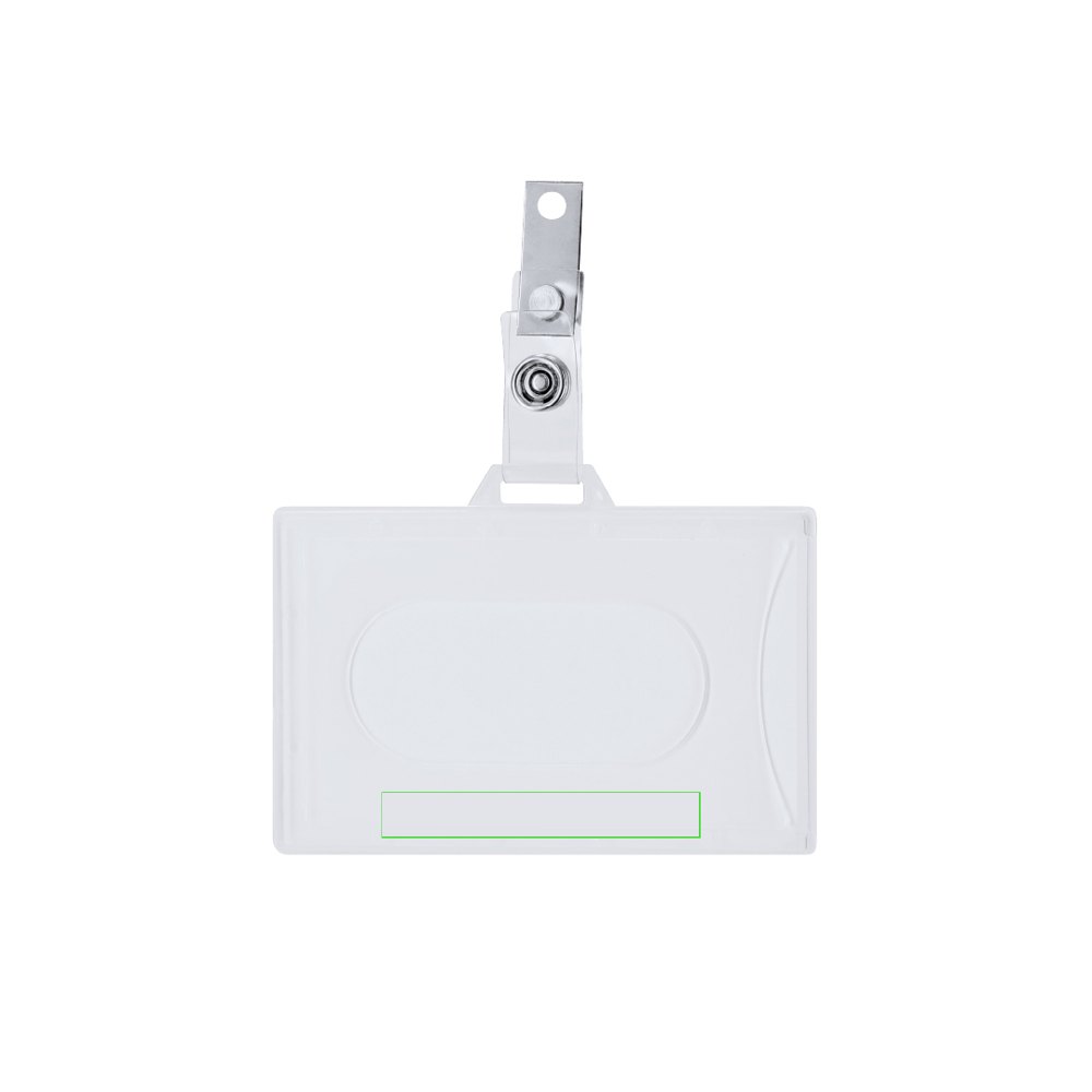 Id Badge Kapok — drukvlak onderaan de voorkant