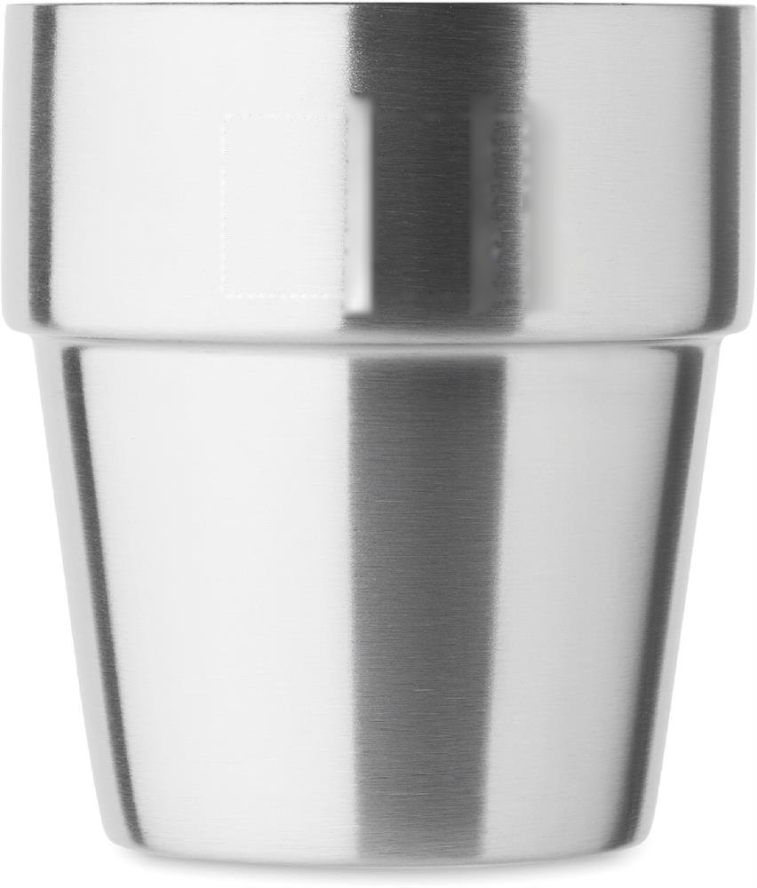ACERITO - Dubbelwandige beker 250ml — drukvlak voorzijde boven