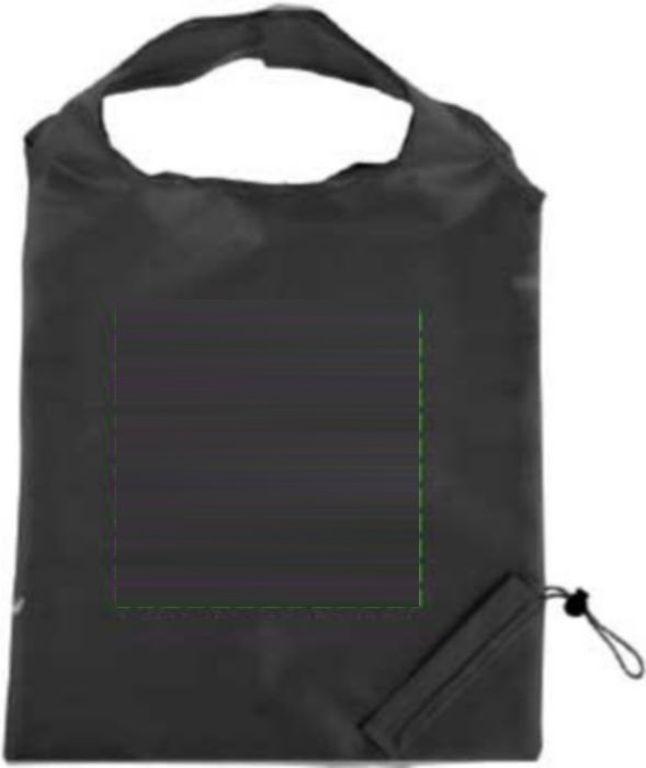 Opvouwbare boodschappentas Billie | 5 l — drukvlak voorzijde