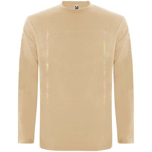 Extreme 160 g/m² herenshirt met lange mouwen — drukvlak impact volledige voorzijde