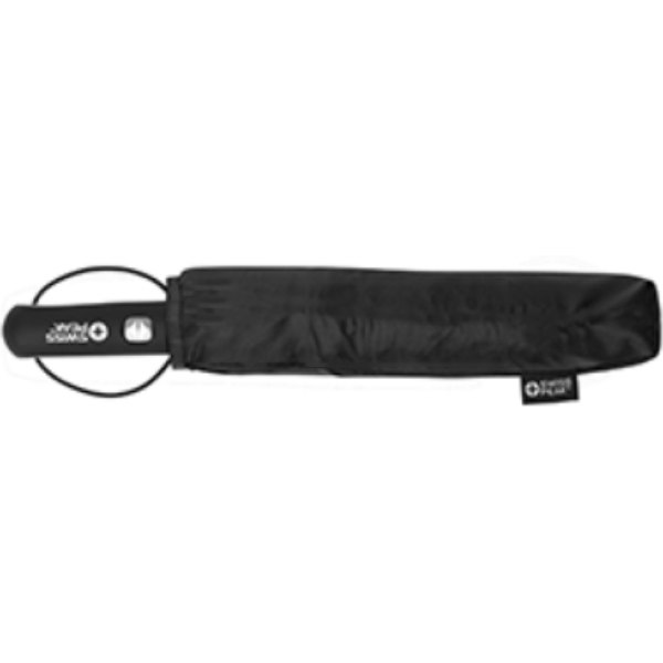 Swiss Peak Aware™ Tornado 27” pocket stormparaplu — drukvlak etui