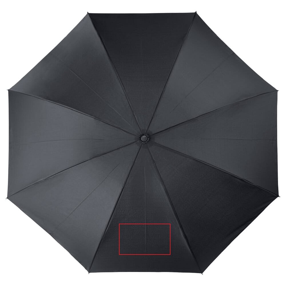 Deluxe 23” omkeerbare auto open/sluiten paraplu — drukvlak onderste paneel
