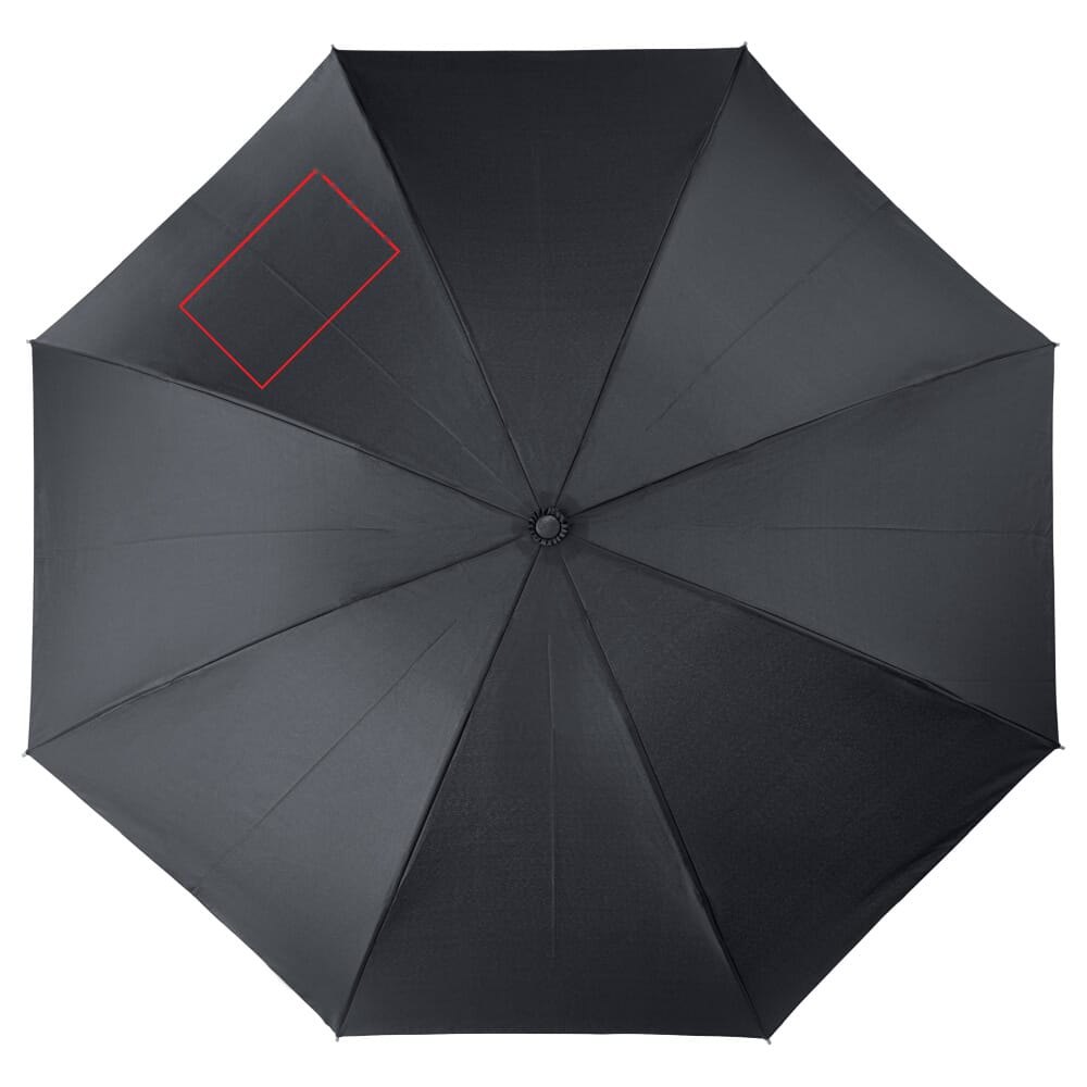 Deluxe 23” omkeerbare auto open/sluiten paraplu — drukvlak linksboven paneel