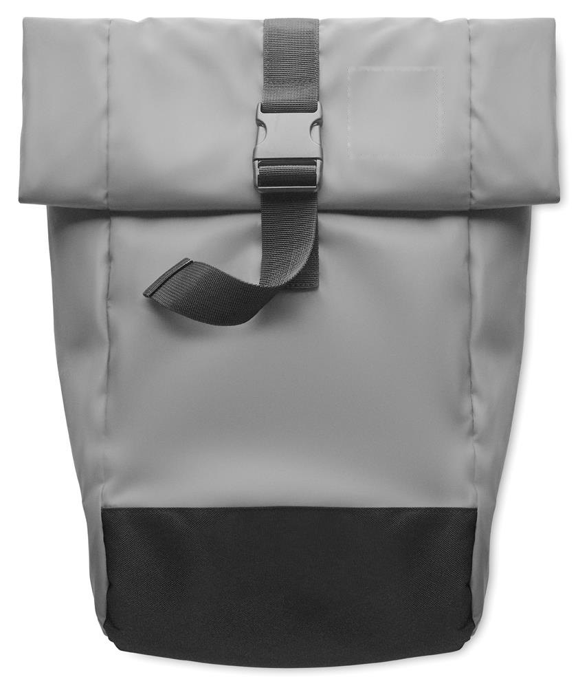 BRIGHT ROLLPACK - Reflecterende rolltop rugzak — drukvlak bovenzijde rechts