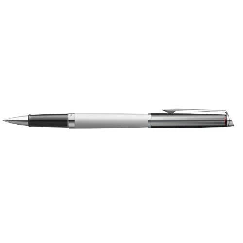 Waterman Hemisphere rollerbalpen met kleurblokken en palladium afwerking (zwarte inkt) — drukvlak dop