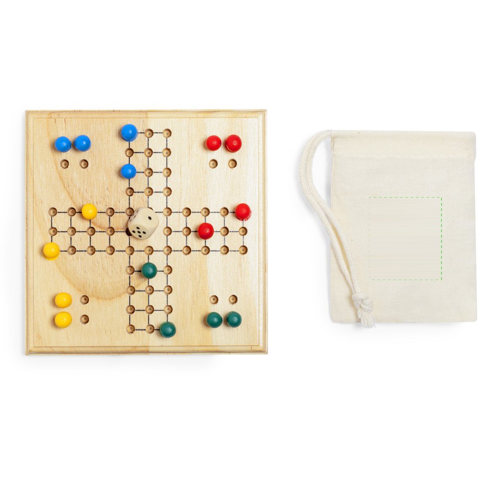 Spel Thumper — drukvlak midden op het zakje
