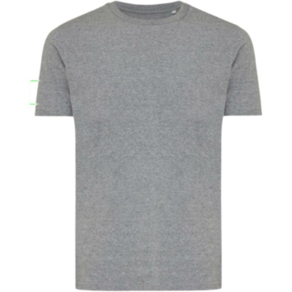 IQONIQ Brett gerecycled katoen t-shirt — drukvlak mouw rechts
