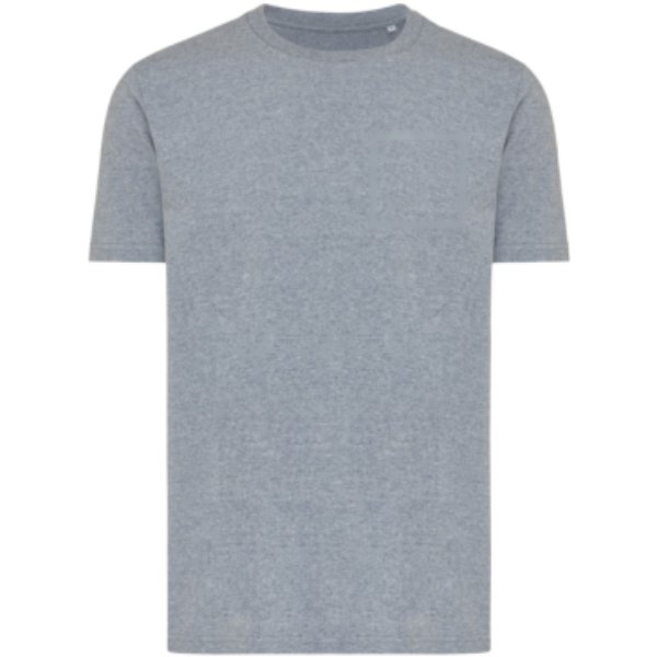 IQONIQ Brett gerecycled katoen t-shirt — drukvlak borst linkerzijde