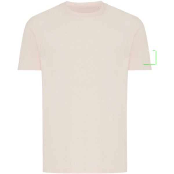 IQONIQ Brett gerecycled katoen t-shirt — drukvlak mouw links
