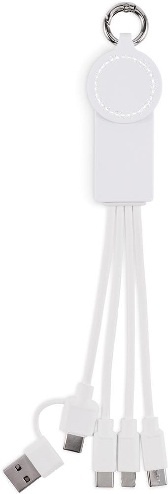 ICAB - Type-C 2 in 1 oplaadkabel — drukvlak op het ronde deel