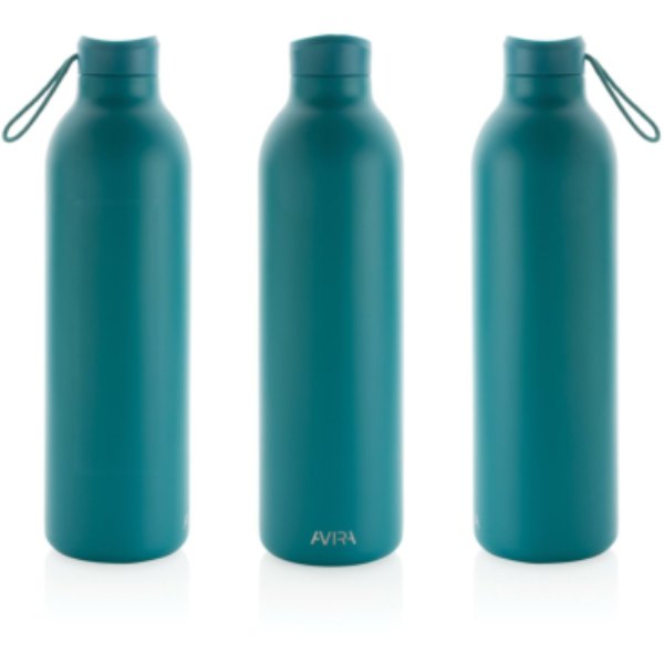 Avira Avior RCS gerecycled roestvrijstalen fles 1L — drukvlak artikel links