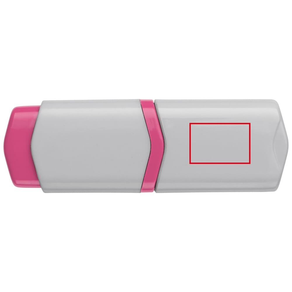 Mini tekstmarkers set van 4 — drukvlak tekstmarker roze op de kap
