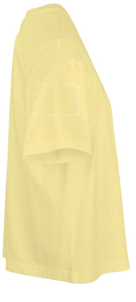 BOXY WOMEN - BOXY OVERSIZE T-SHIRT DAMES — drukvlak rechterarm