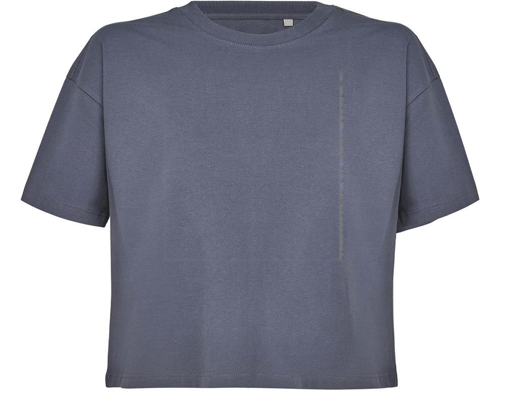 BOXY WOMEN - BOXY OVERSIZE T-SHIRT DAMES — drukvlak voorzijde