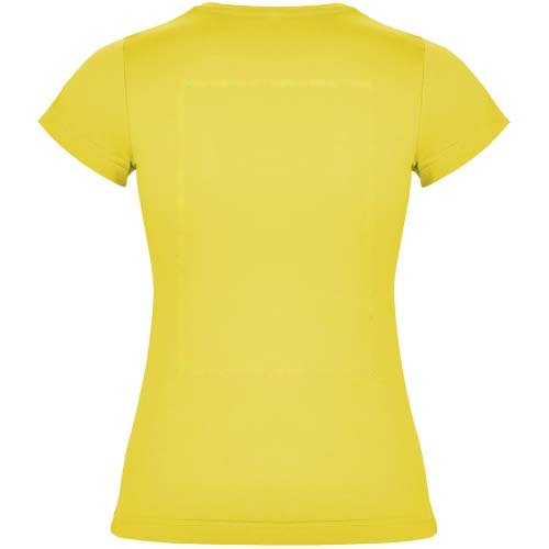 Jamaica 155 g/m² damesshirt met korte mouwen — drukvlak impact hoog op de achterzijde