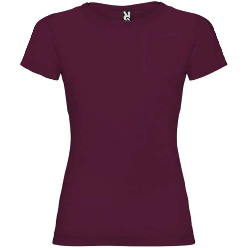 Jamaica 155 g/m² damesshirt met korte mouwen — drukvlak linker borst