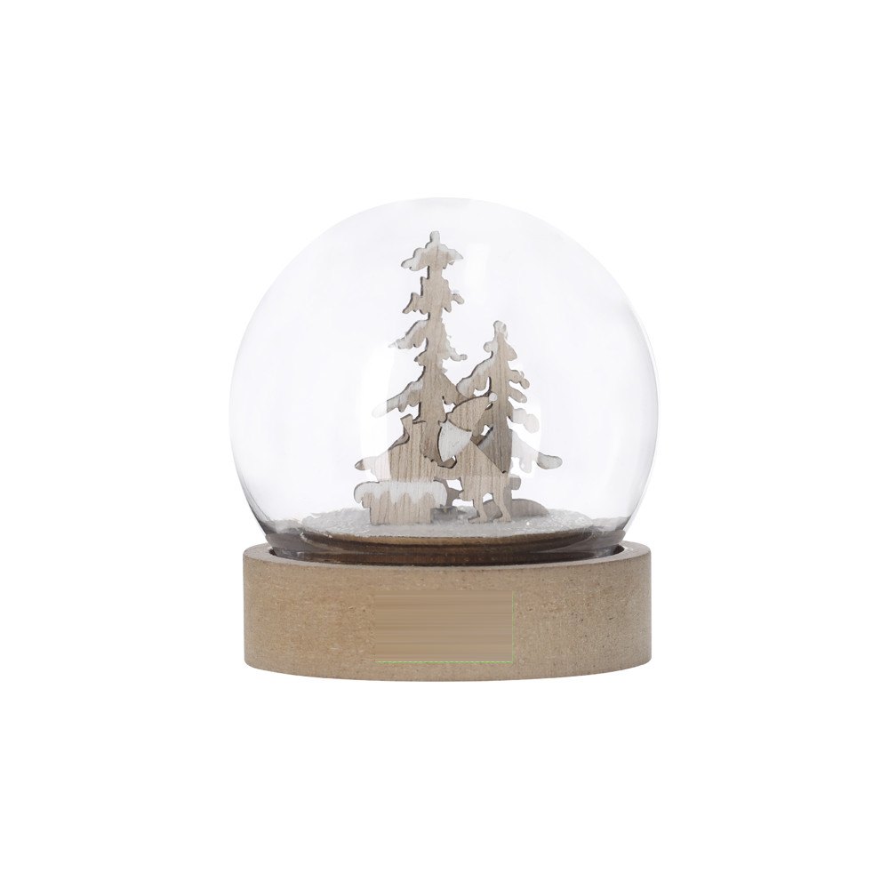 Kerstdecoratie Cemayer — drukvlak op de houten voet