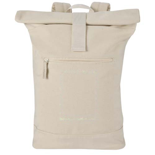 Recanvas 14” GRS gerecycleerde rolltop rugzak 16L — drukvlak vak