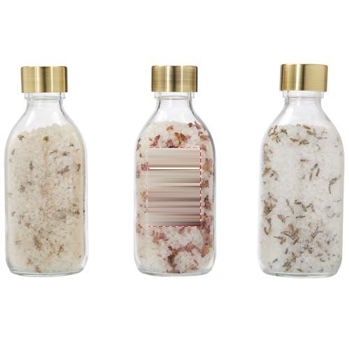 Wellmark Just Relax 3-delige 200 ml badzoutcadeauset — drukvlak 2de fles