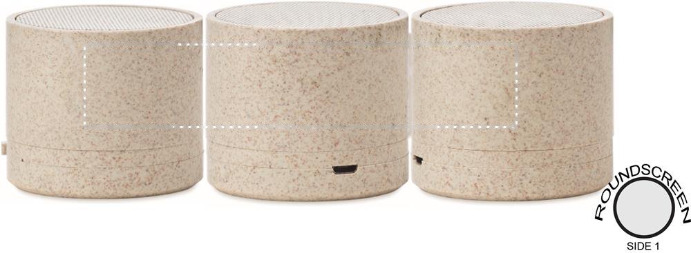 ROUND BASS+ - Tarwestro draadloze speaker — drukvlak drukvlak 1