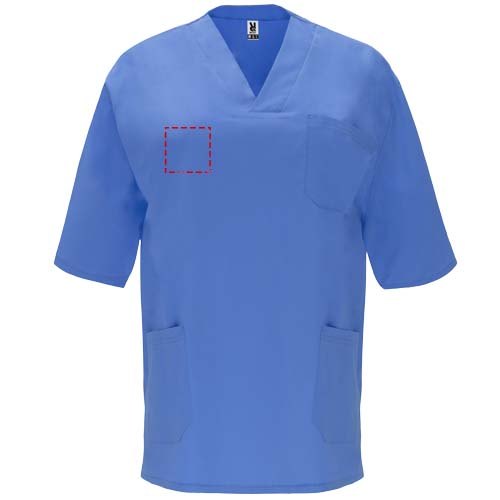Panacea 160 g/m2 unisex servicehemd met korte mouwen — drukvlak rechter borst