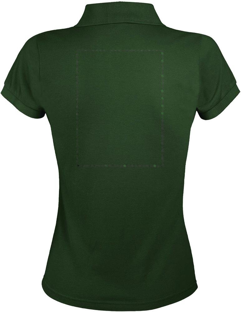 PRIME WOMEN - PRIME dames polo200g — drukvlak achterzijde