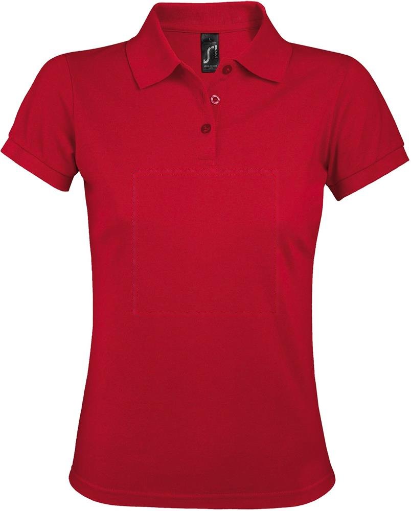 PRIME WOMEN - PRIME dames polo200g — drukvlak voorzijde