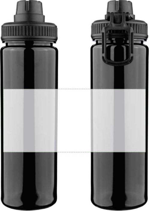 rPET drinkfles (750 ml) Olivian — drukvlak rondom