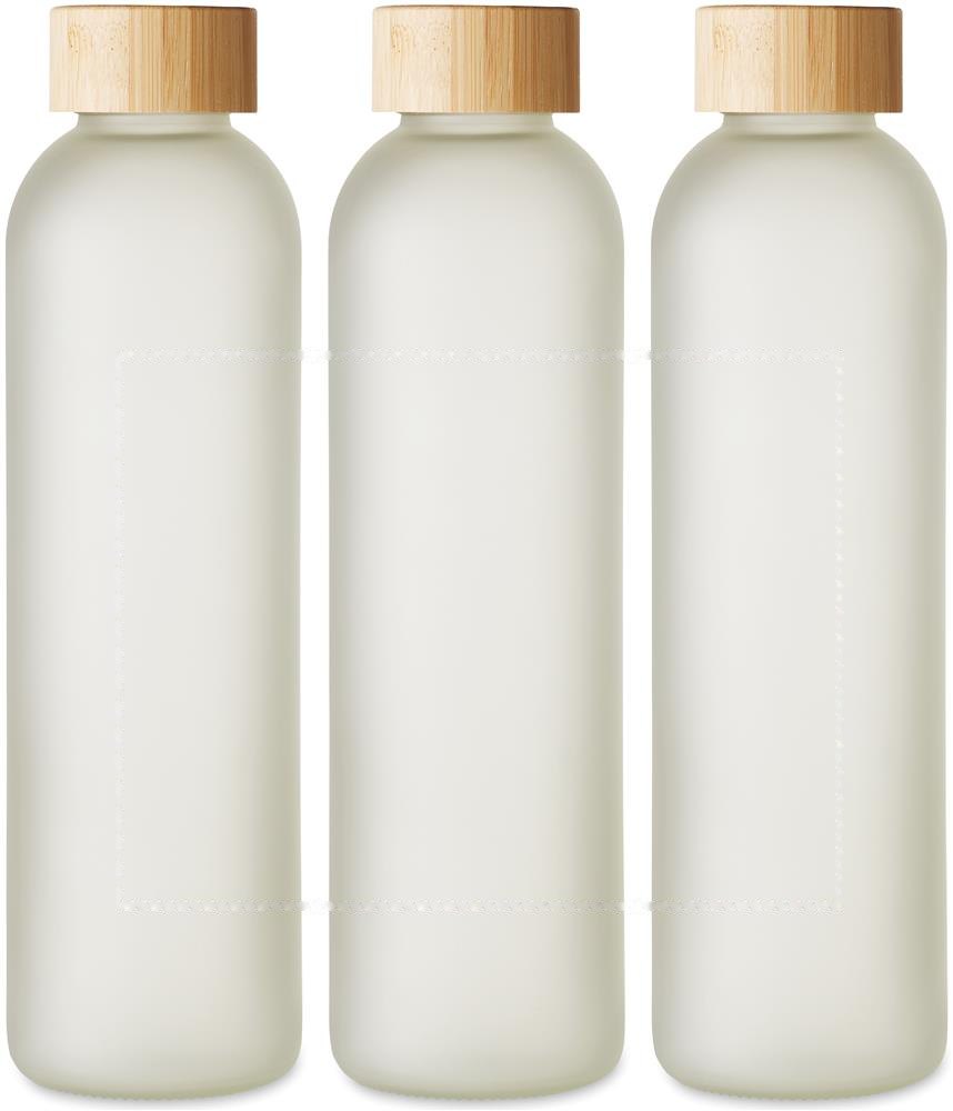 LOM - 650ml Sublimatie glazen fles — drukvlak drukvlak 1