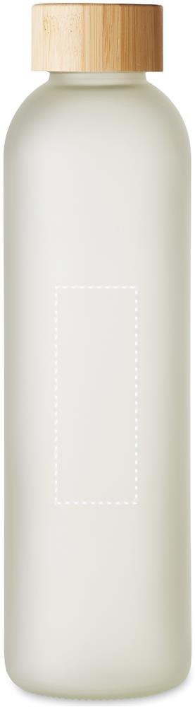 LOM - 650ml Sublimatie glazen fles — drukvlak midden op de fles