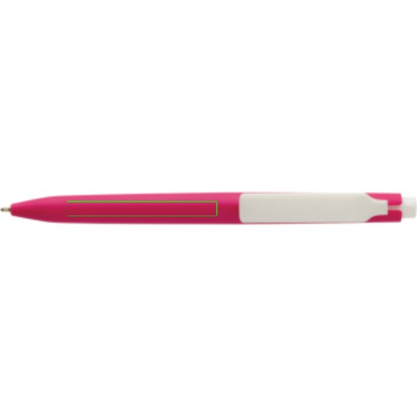 Vibe GRS certified R-ABS pen met ultra vloeiende inkt — drukvlak voor de clip