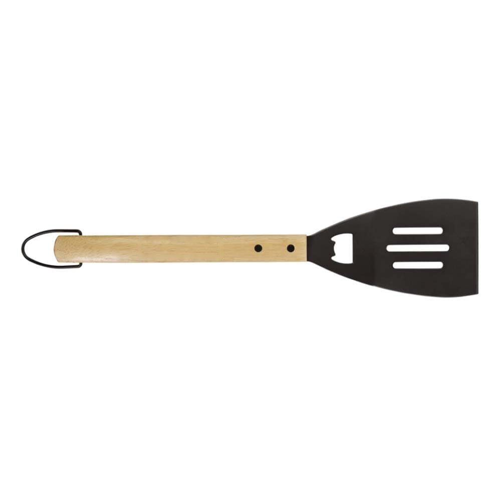 Barbecue gereedschapsset hout — drukvlak handvat spatel