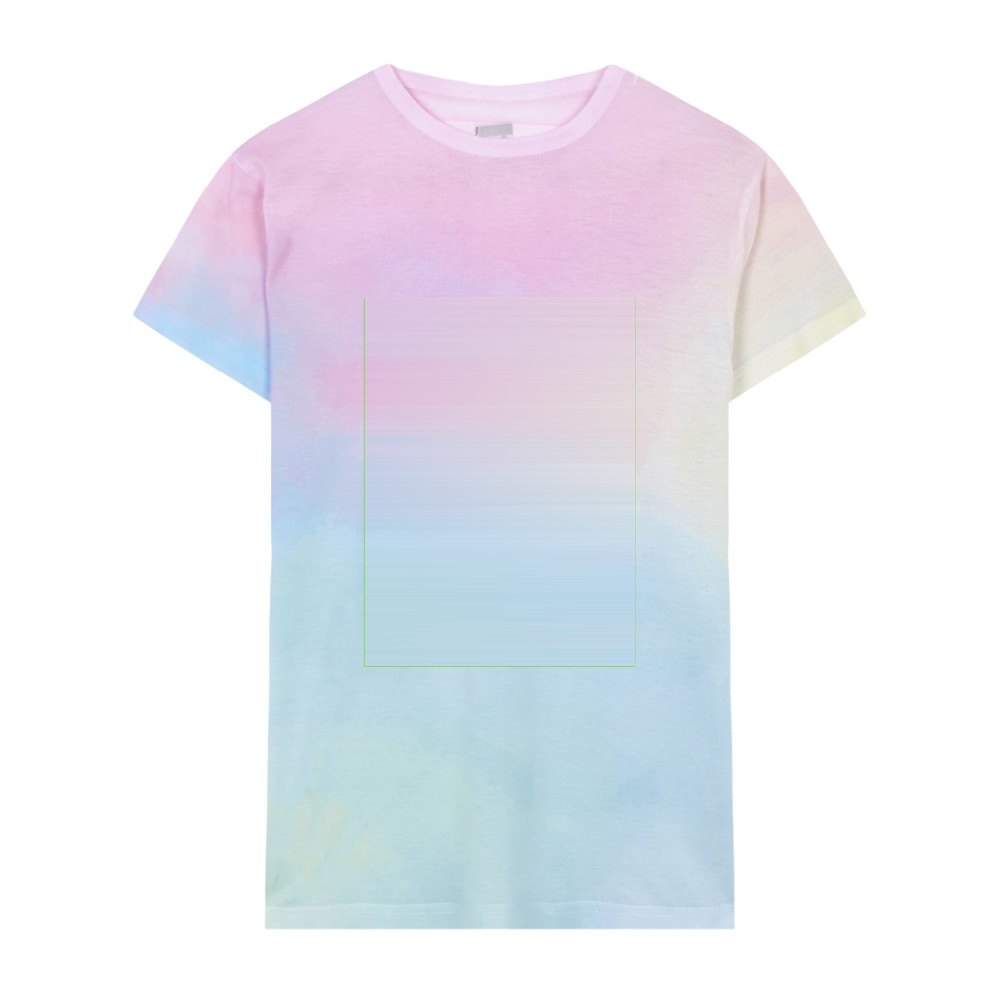 T-Shirt Volwassene Vega — drukvlak midden op voorkant