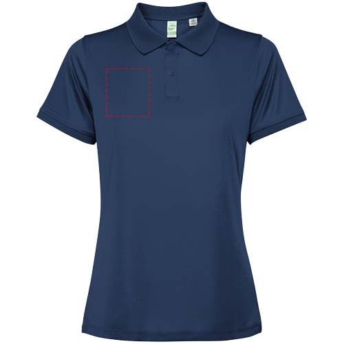 Tormo 125 g/m² damespolo met korte mouwen — drukvlak rechter borst