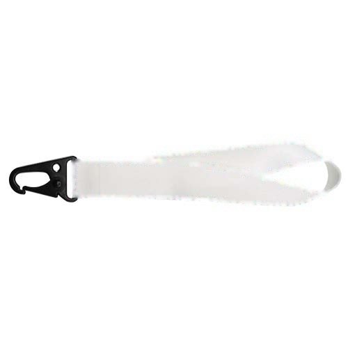 Leif sublimatie RPET mini-lanyard met karabijnhaak — drukvlak rondom, voor