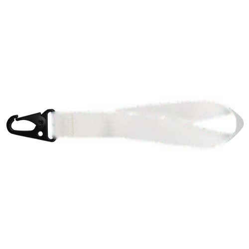 Leif sublimatie RPET mini-lanyard met karabijnhaak — drukvlak rondom, rug