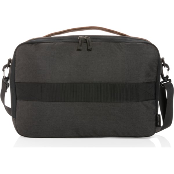 Impact AWARE™ 300D two tone deluxe 15.6" laptoptas — drukvlak artikel achterzijde boven