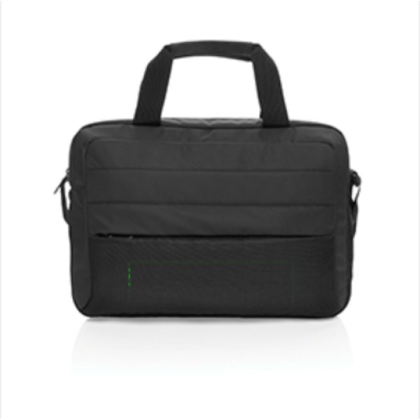 Armond AWARE™ RPET 15.6" laptoptas — drukvlak artikel voorzijde
