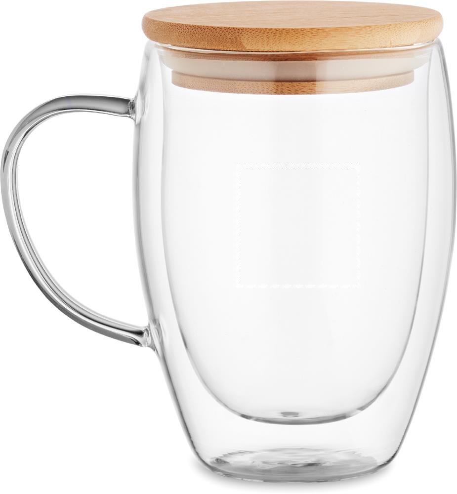 TIROL - Dubbelwandige mok 350 ml — drukvlak linkshandig