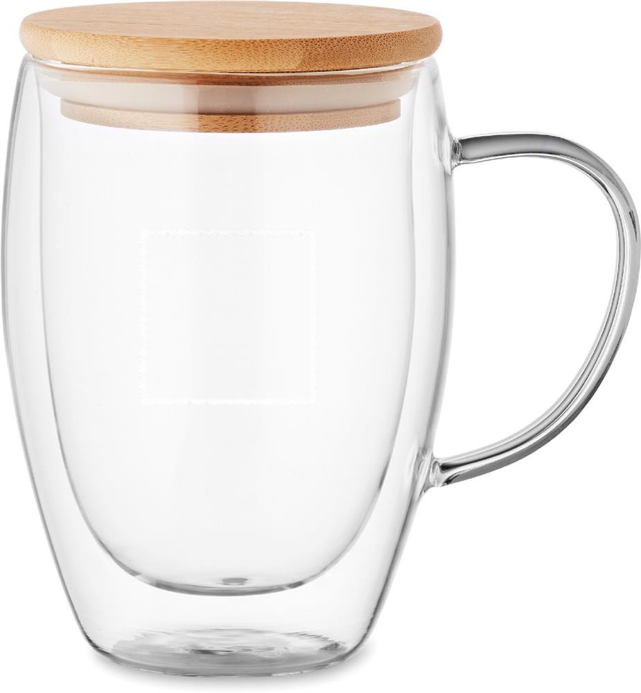 TIROL - Dubbelwandige mok 350 ml — drukvlak rechtshandig