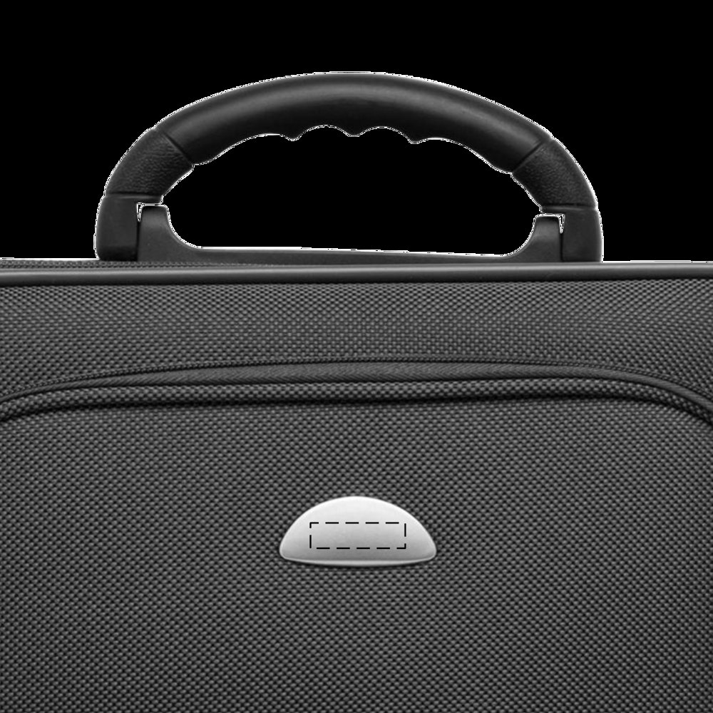 GALWAY - Boardcase trolley — drukvlak gecentreerd op het metalen plaatje