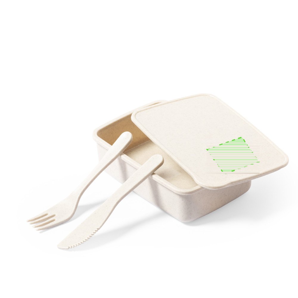 Lunch Box Harxem — drukvlak op het deksel
